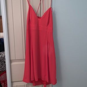 Pink/Coral Chiffon Dress